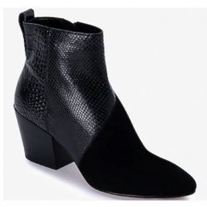 Dolce Vita black booties- suede & leather size 8.5